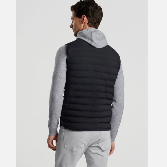 NWOT Peter Millar Men's Regent Crown Crafted Black Quilted Vest Size M $295 - Picture 3 of 15